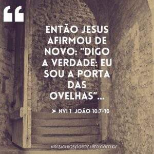 jesus é a porta com versículos