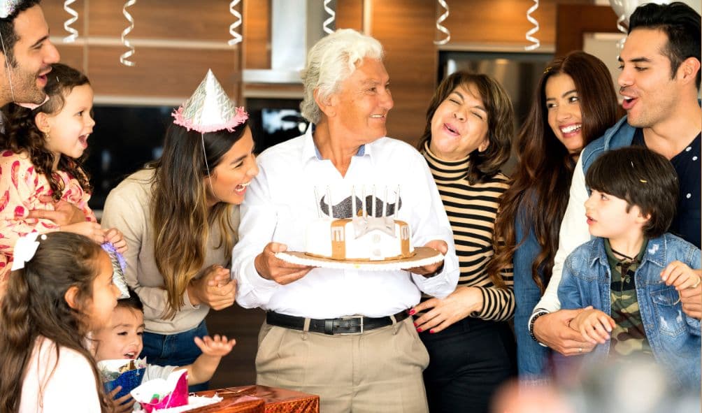 pastor comemorando aniversário